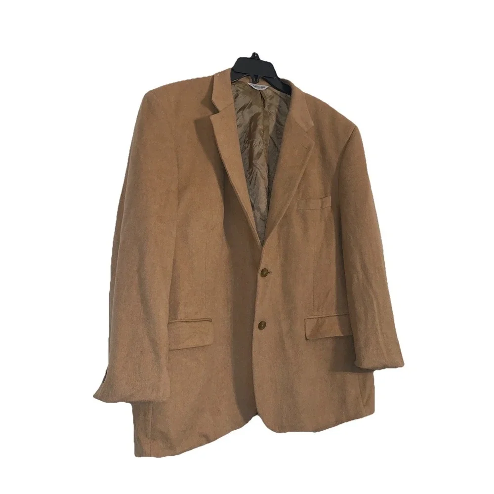 Joseph & Feiss Beige 100% Camel Hair‎ Blazer Jacket Mens Size 50 Regular